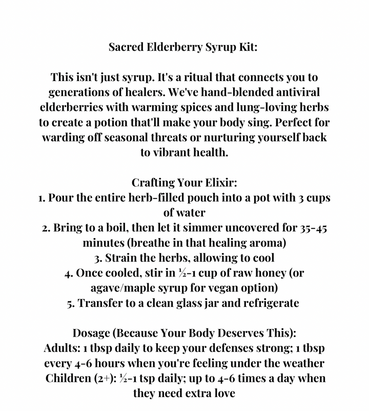 Elderberry Syrup Ritual Kit